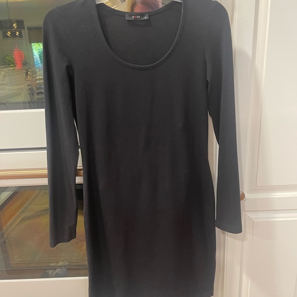 Yest Black Long Sleeve Stretchy Dress - Picture 2 of 8